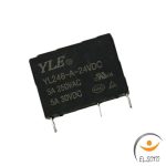 رله 24 ولت DC مناسب پروژه‌های الکترونیکی و اتوماسیون برند YLE